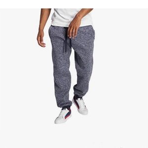 EUC South Pole Marled Navy Fleece Sweatpants - Small